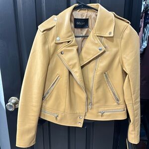 Faux leather jacket